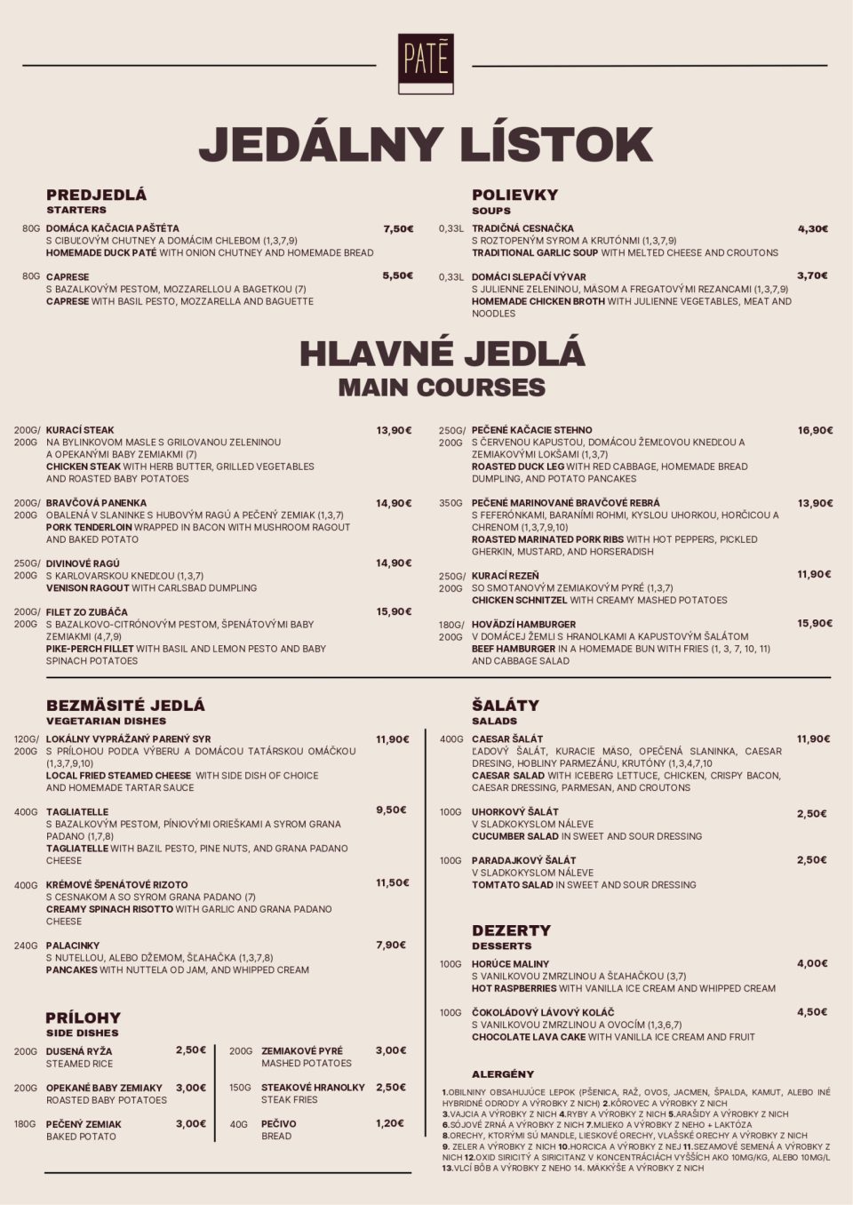 A La Carte Page 0001